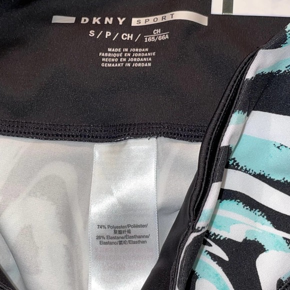 Dkny Sport Marble-Print 7/8-Leggings - blue/black small - Picture 10 of 10